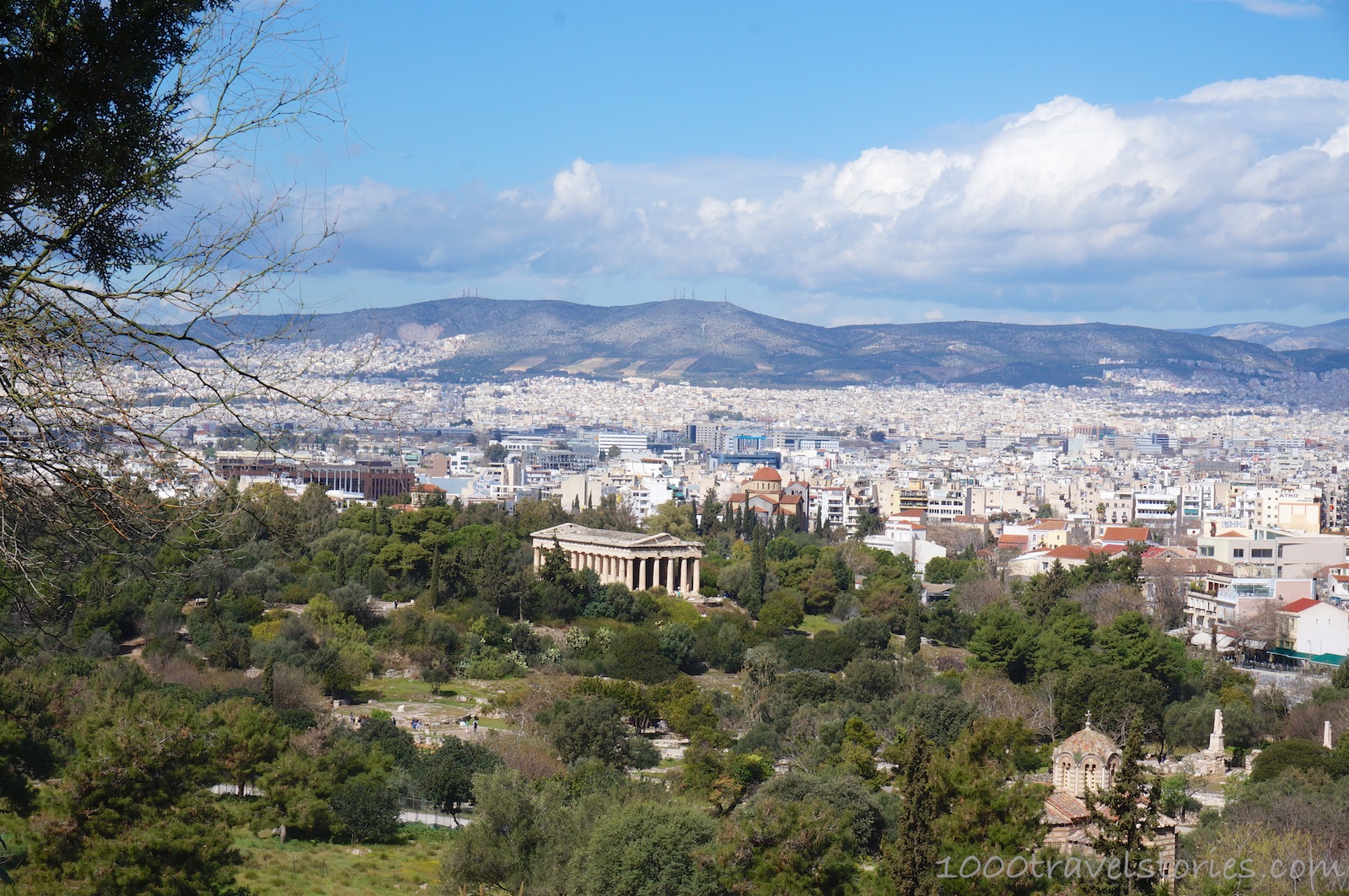 Blick auf das Gelände der Agora
