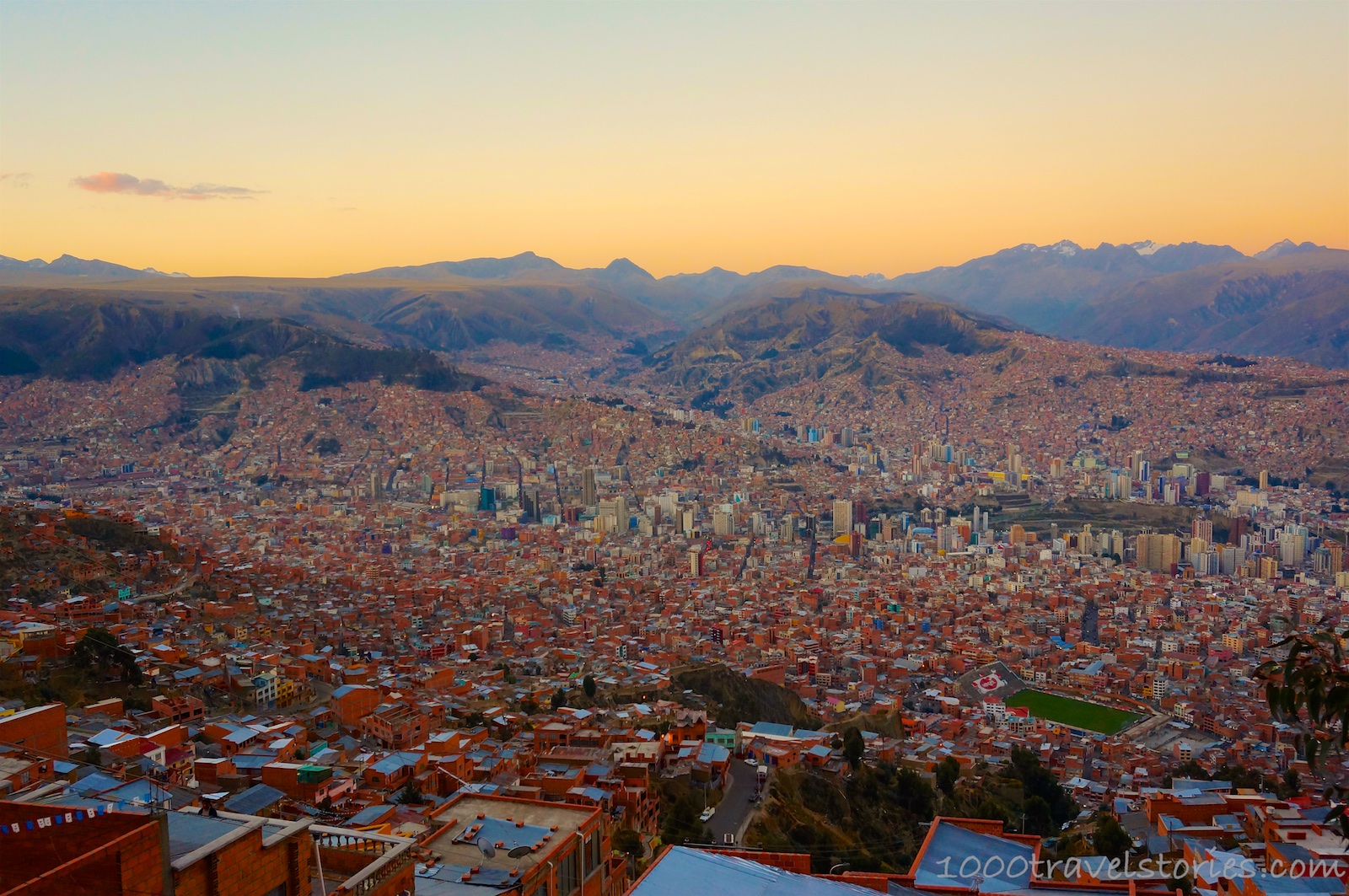 Ausblick auf La Paz von El Alto aus