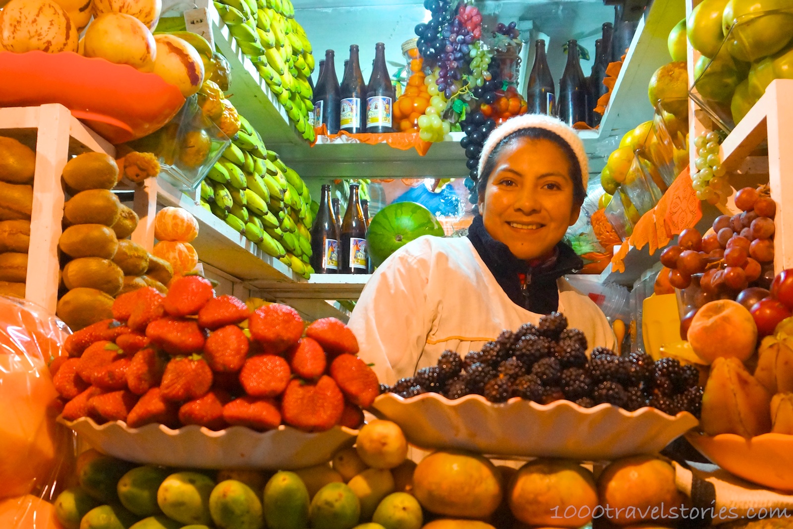 Fruchtshake vom Mercado Lanza in La Paz